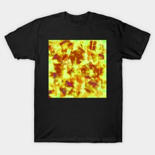 Abstract Swatches in Brown Yellow and Green T-Shirt